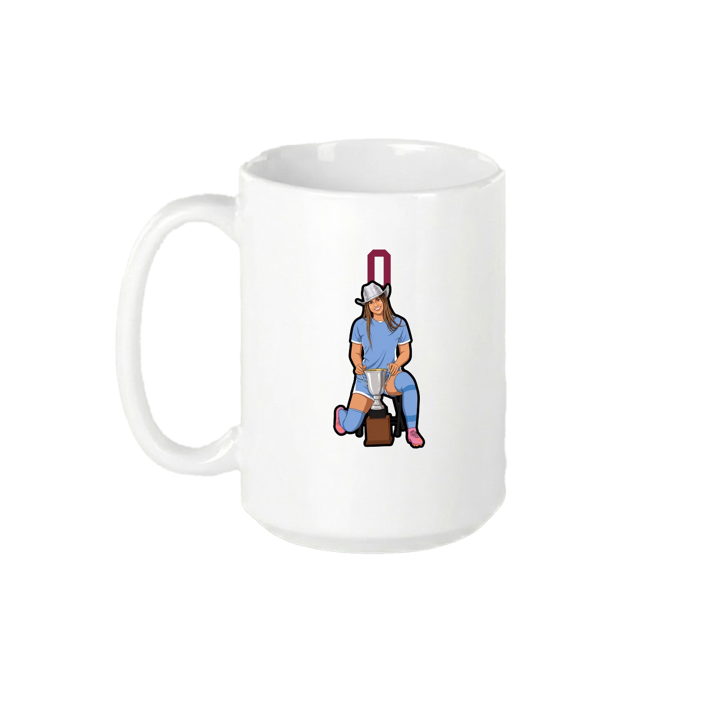 15oz Coffee Mug — Number Top in White