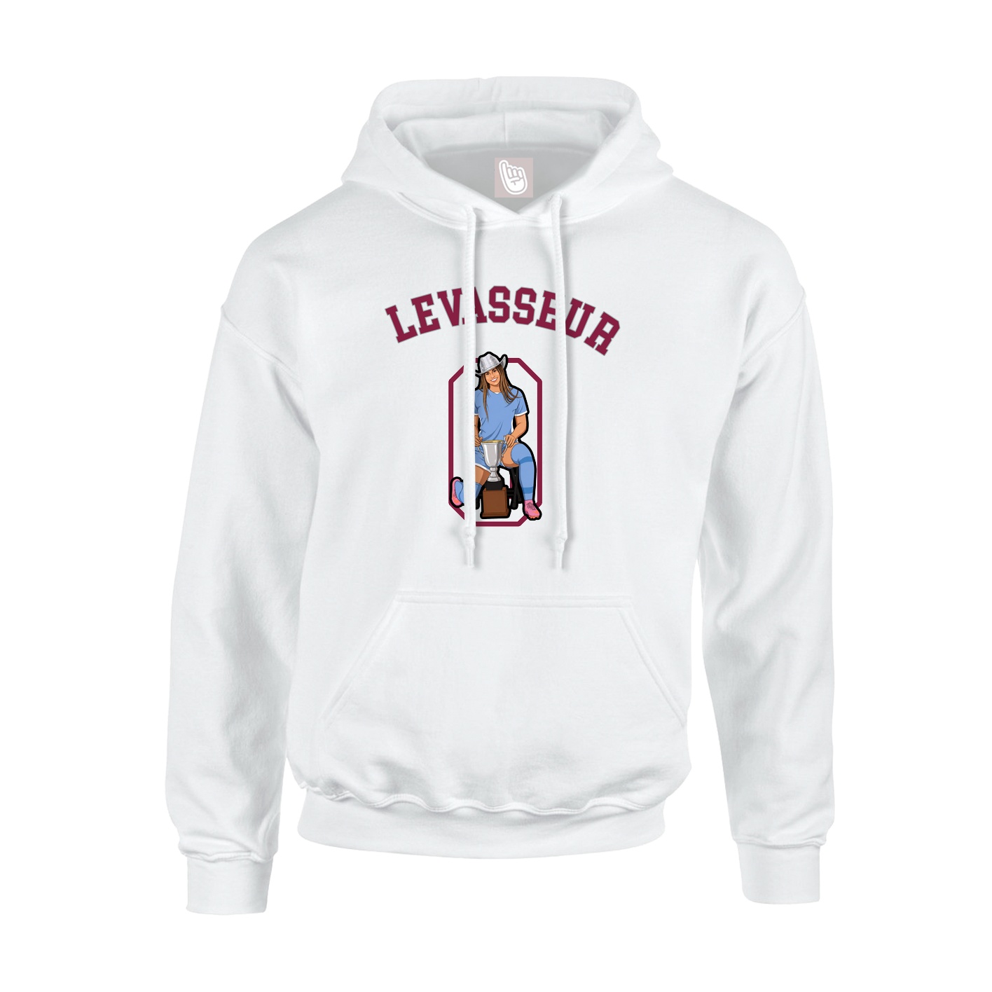 Hoodie — Shirsey Arch in White