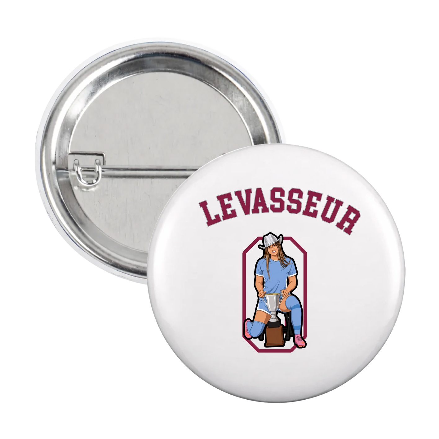 Game Day Button — Shirsey Arch in White