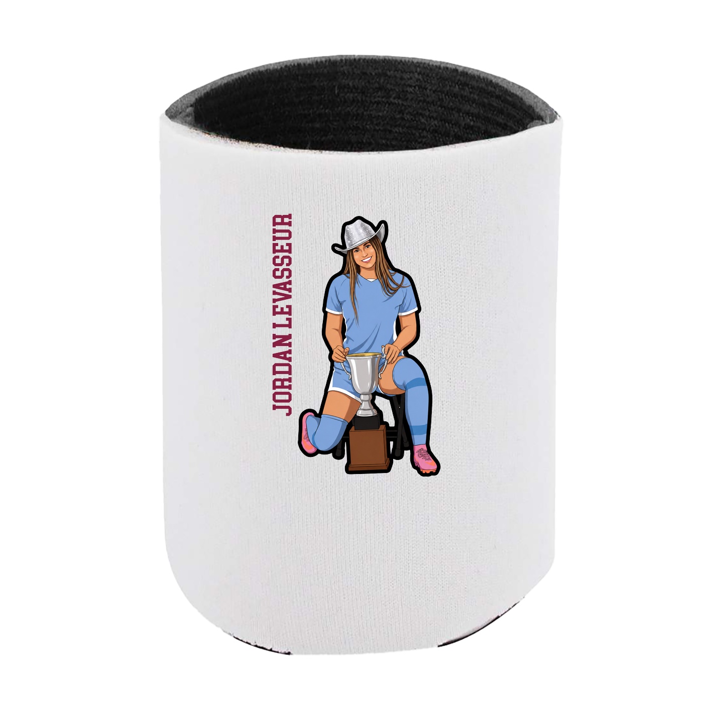 Can Holder — Name Vertical in White