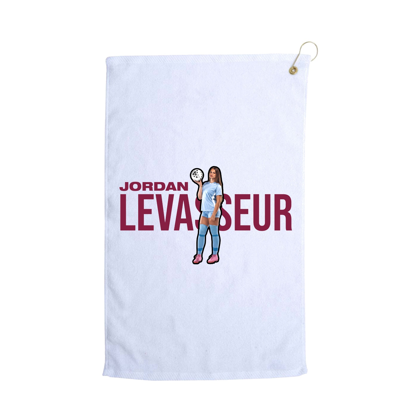 Golf Towel — Player Name in White