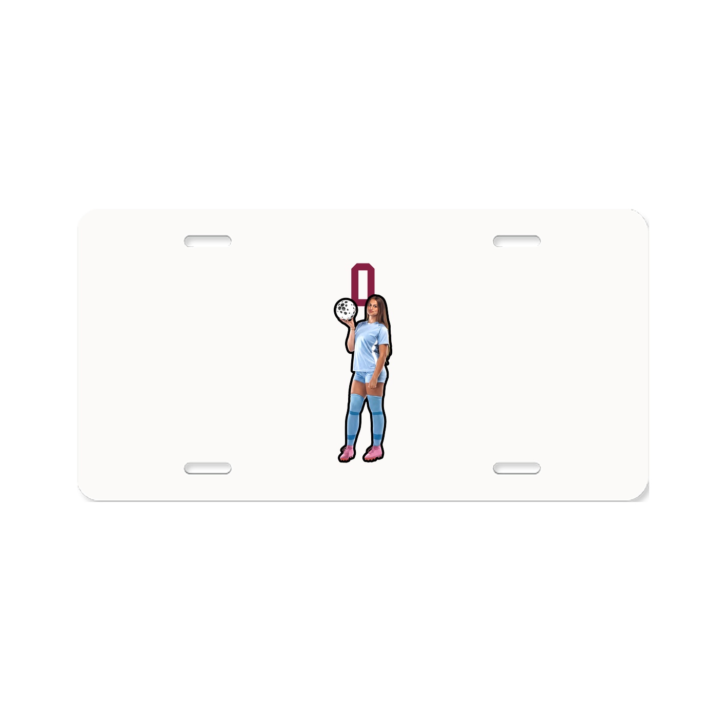 License Plate — Number Top in Classic