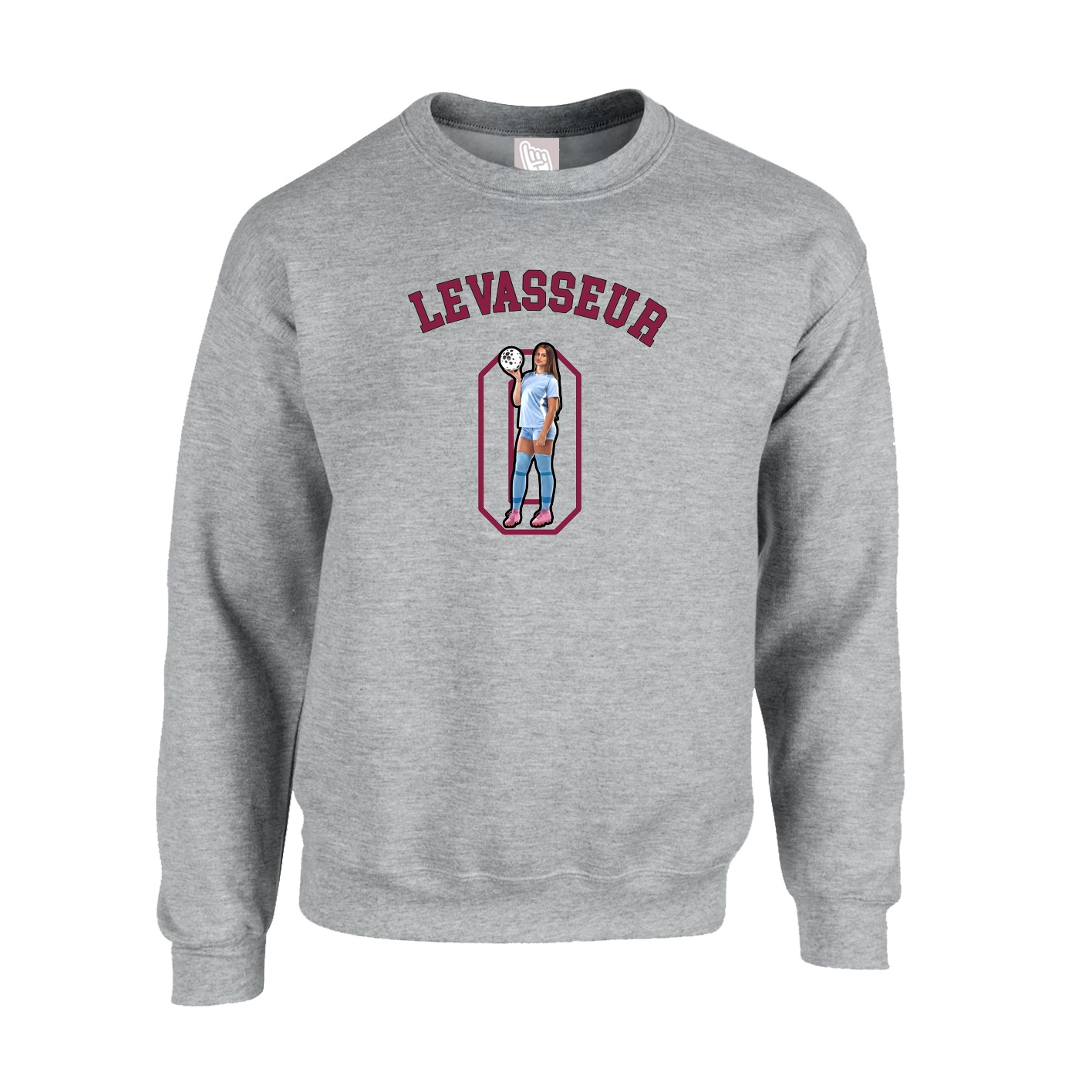 Fleece Crew — Shirsey Arch in Grey