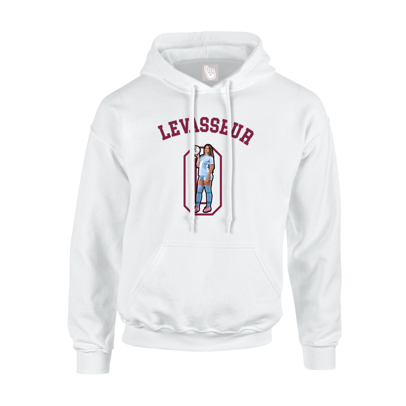 Youth Hoodie — Shirsey Arch in White