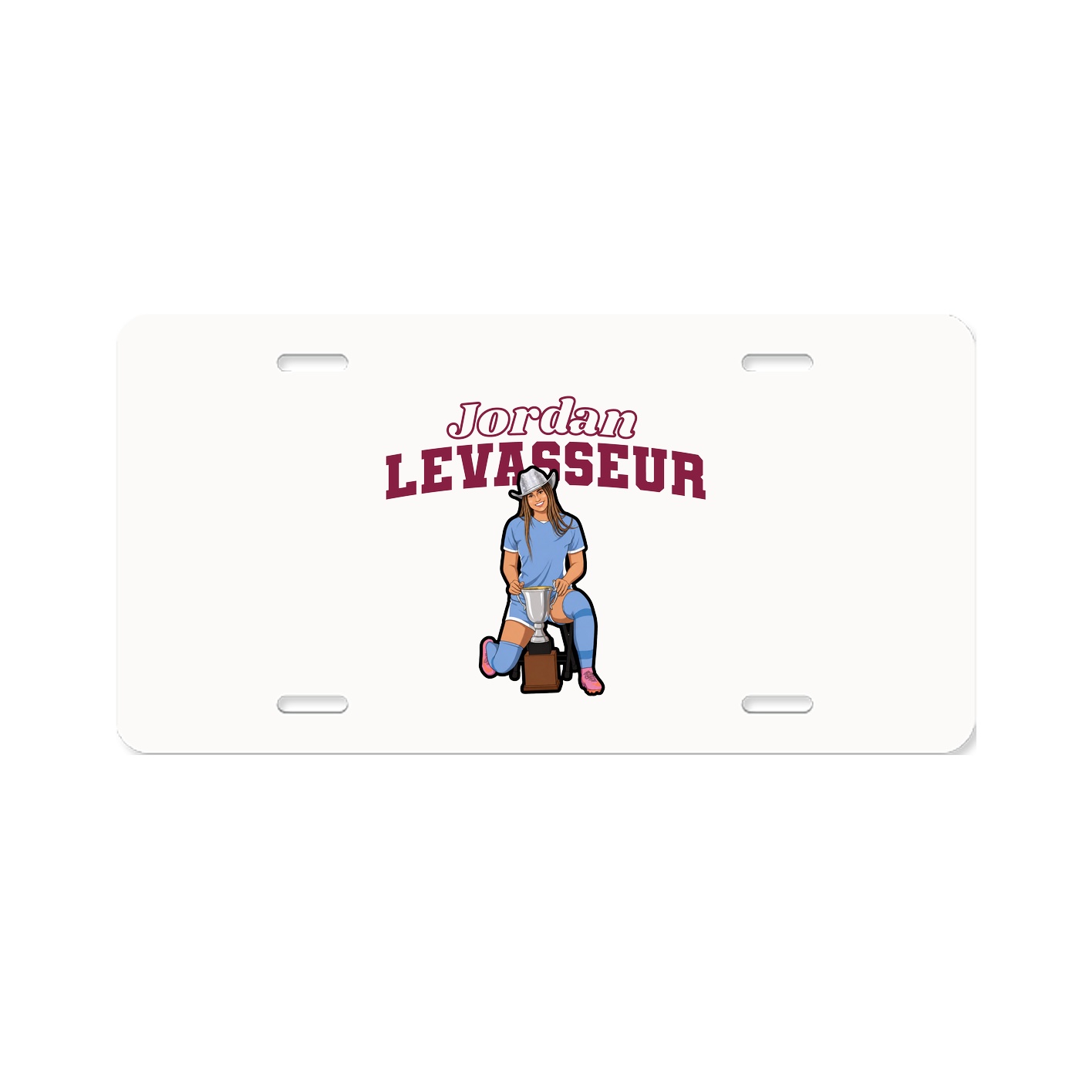 License Plate — Name Arch in Classic