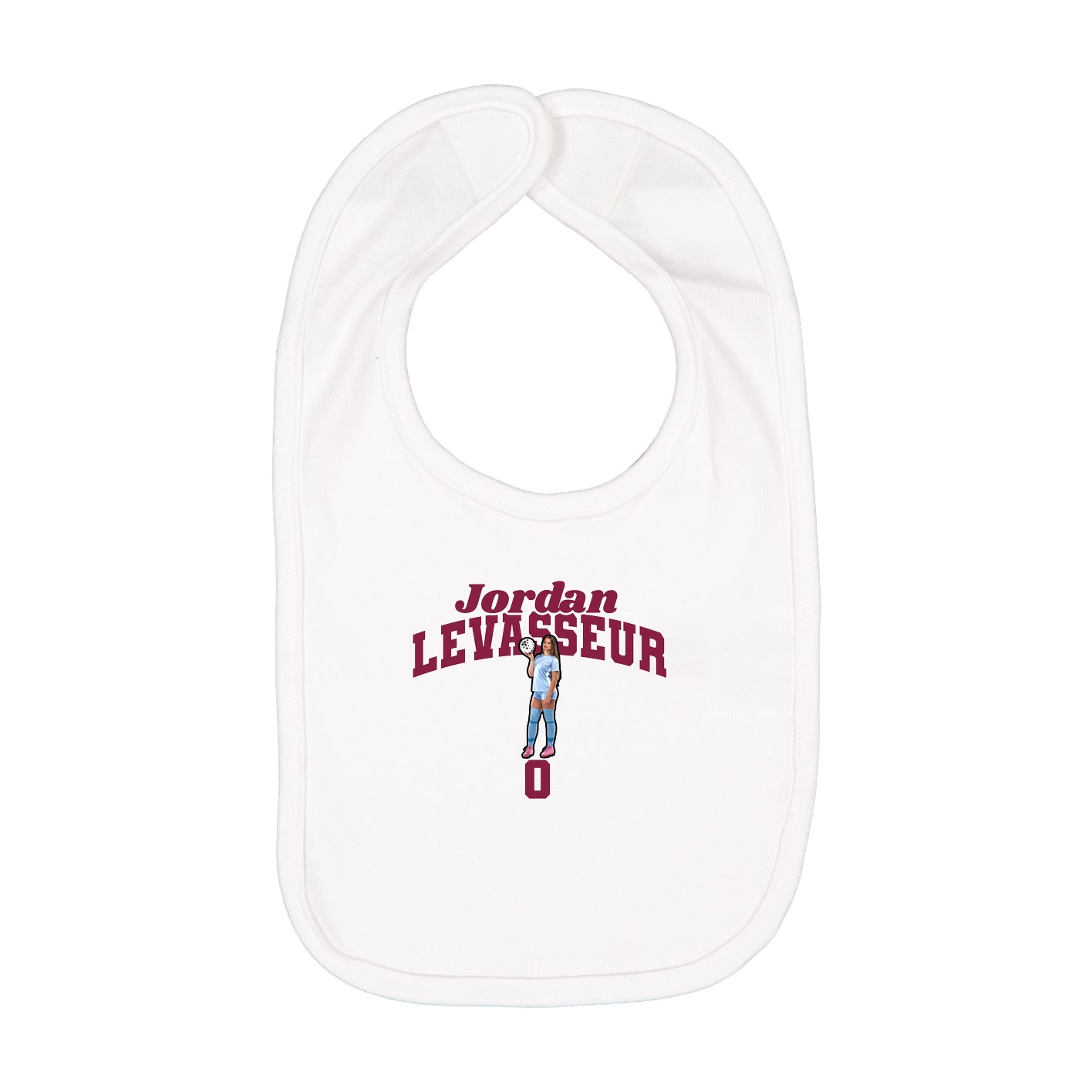 Infant Bib — Signature Arch in White
