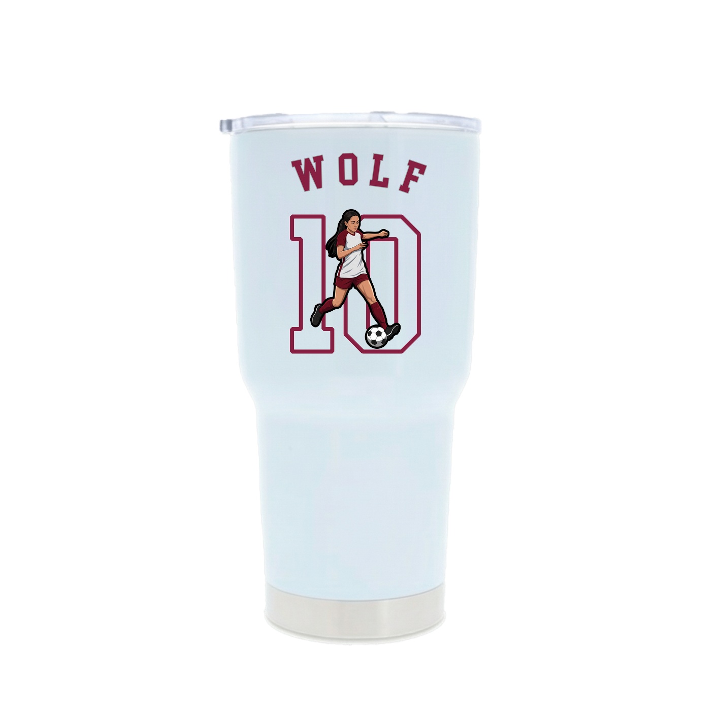 30oz Stainless Steel Tumbler — Shirsey Arch in White