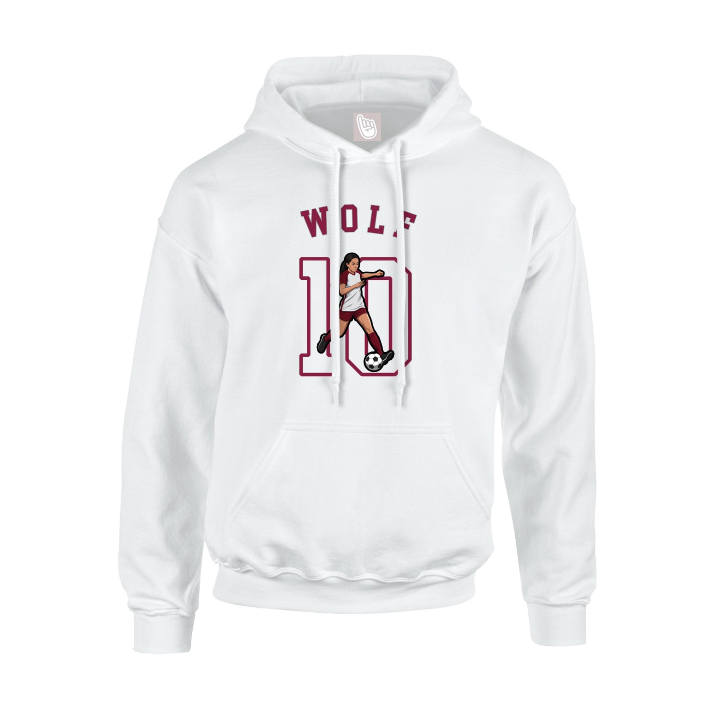 Hoodie — Shirsey Arch in White