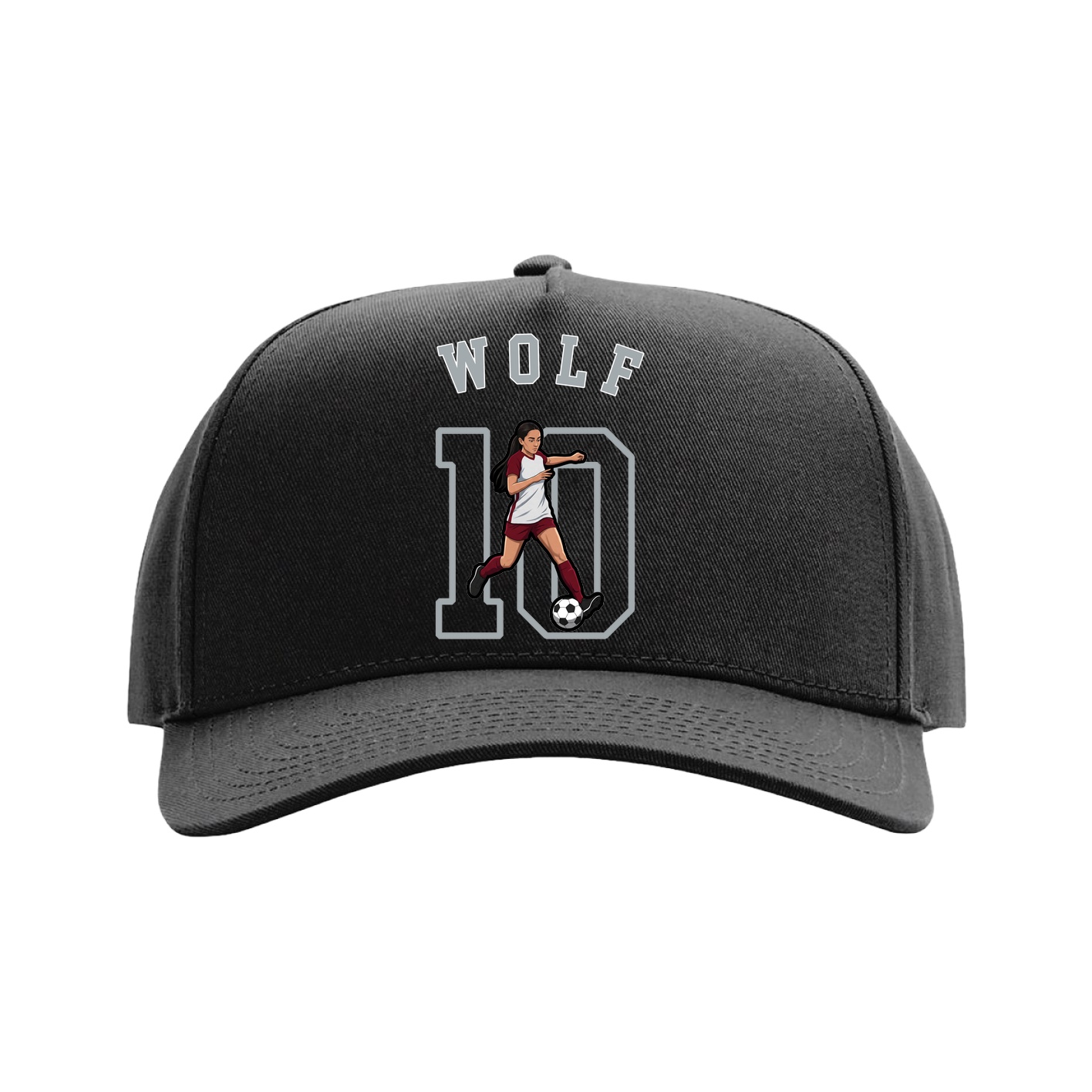 Full Fabric Five-Panel Champ Cap