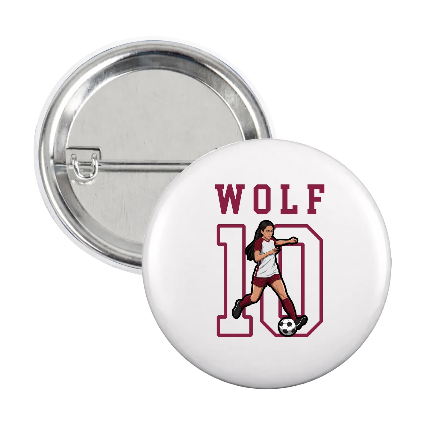 Game Day Button — Shirsey in White