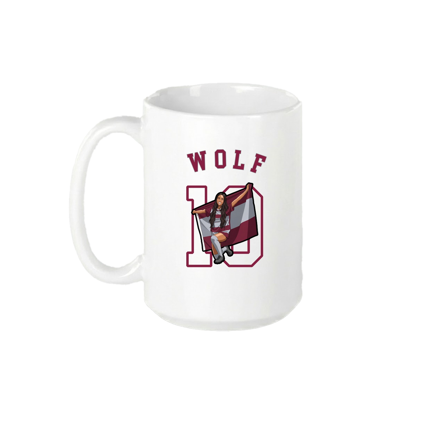 15oz Coffee Mug — Shirsey Arch in White