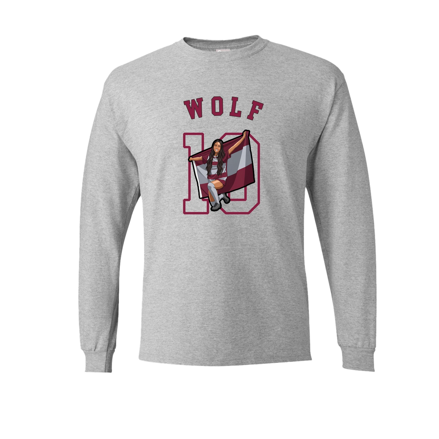 Long Sleeve Tee — Shirsey Arch in Grey