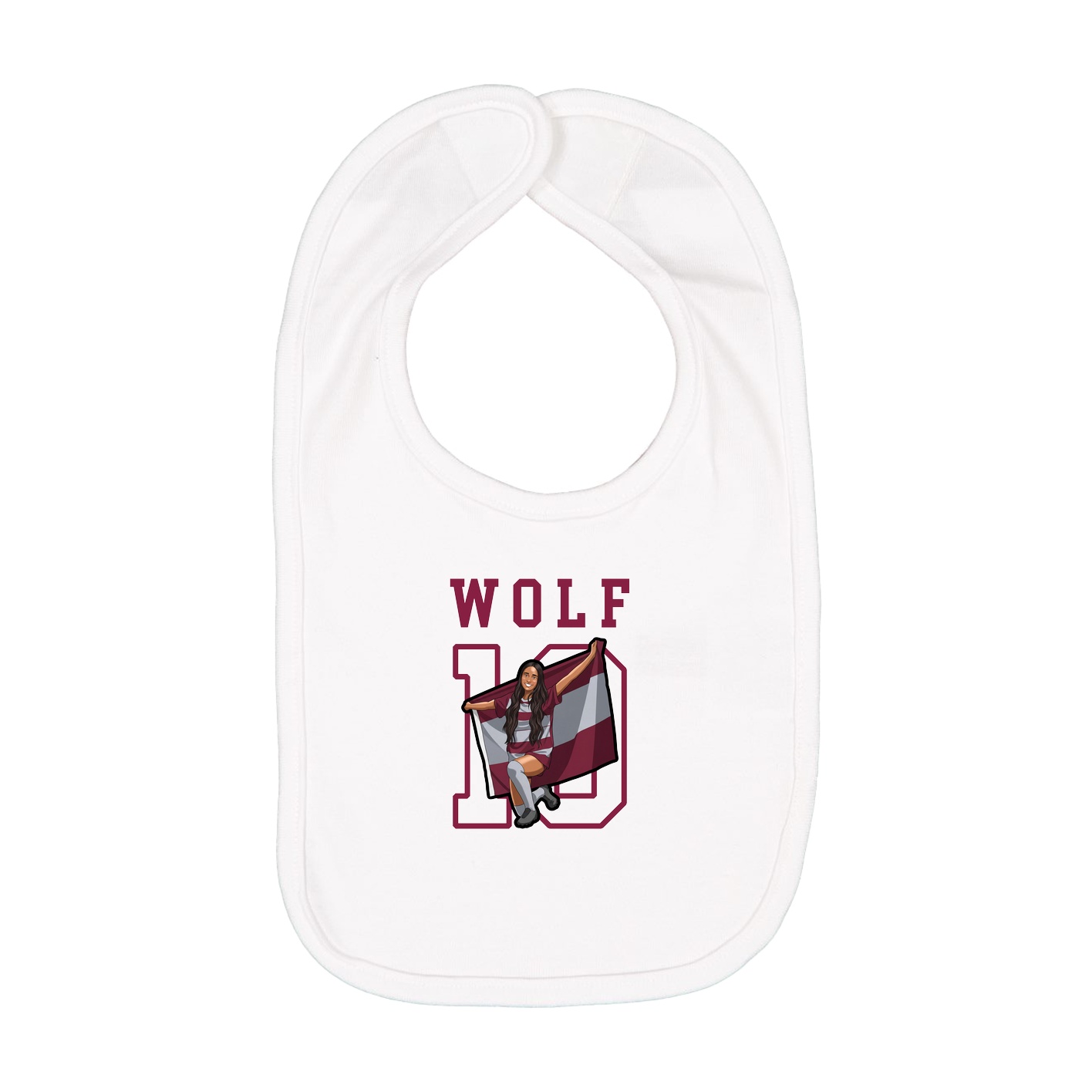 Infant Bib — Shirsey in White