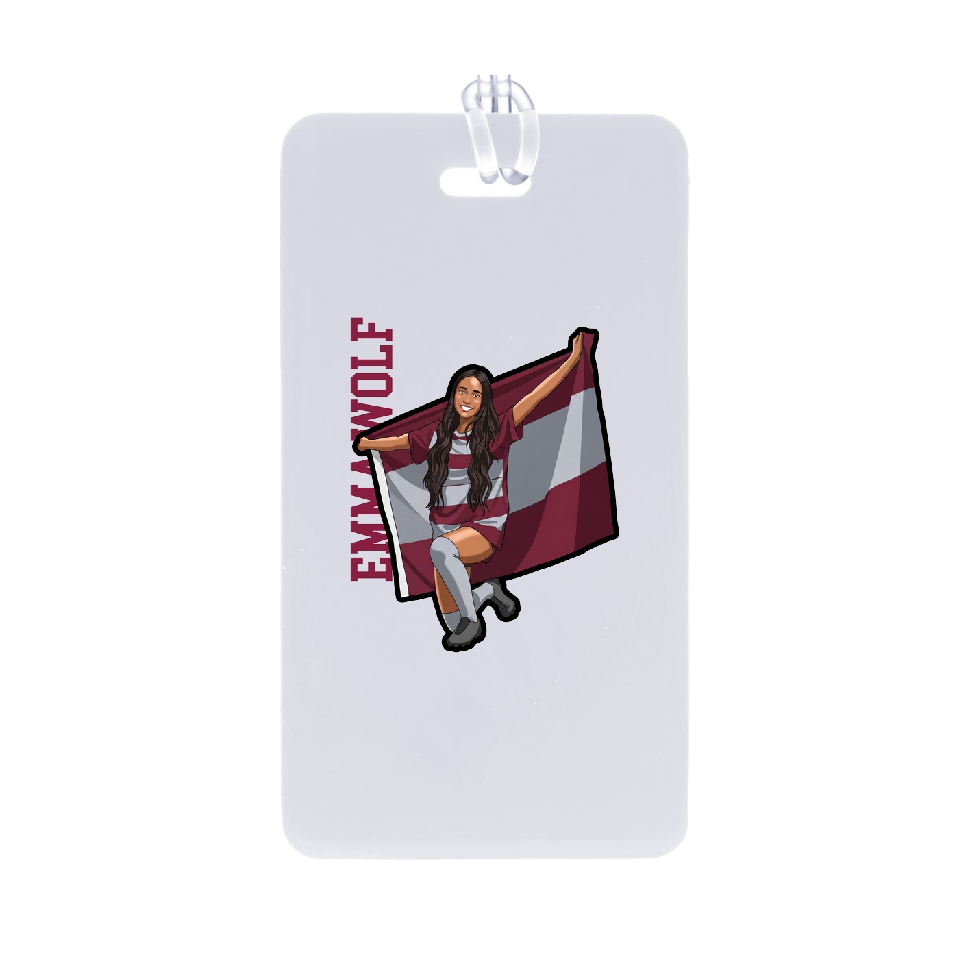 Bag Tag — Name Vertical in Classic