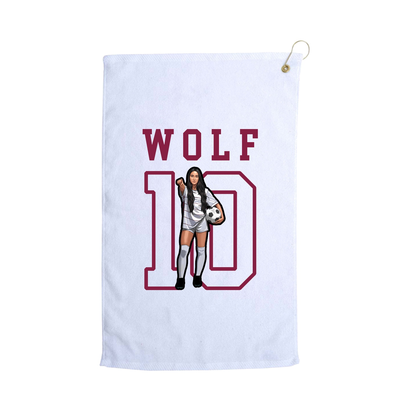 Golf Towel — Shirsey in White