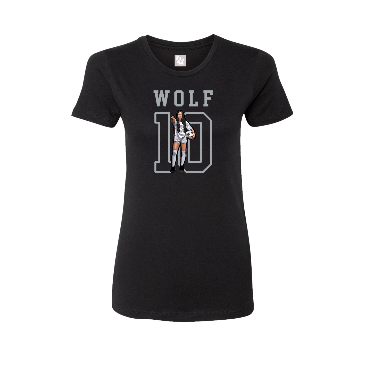 Fitted Women's Tee — Shirsey in Black