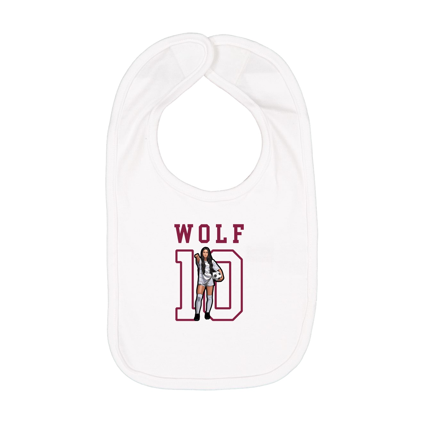 Infant Bib — Shirsey in White