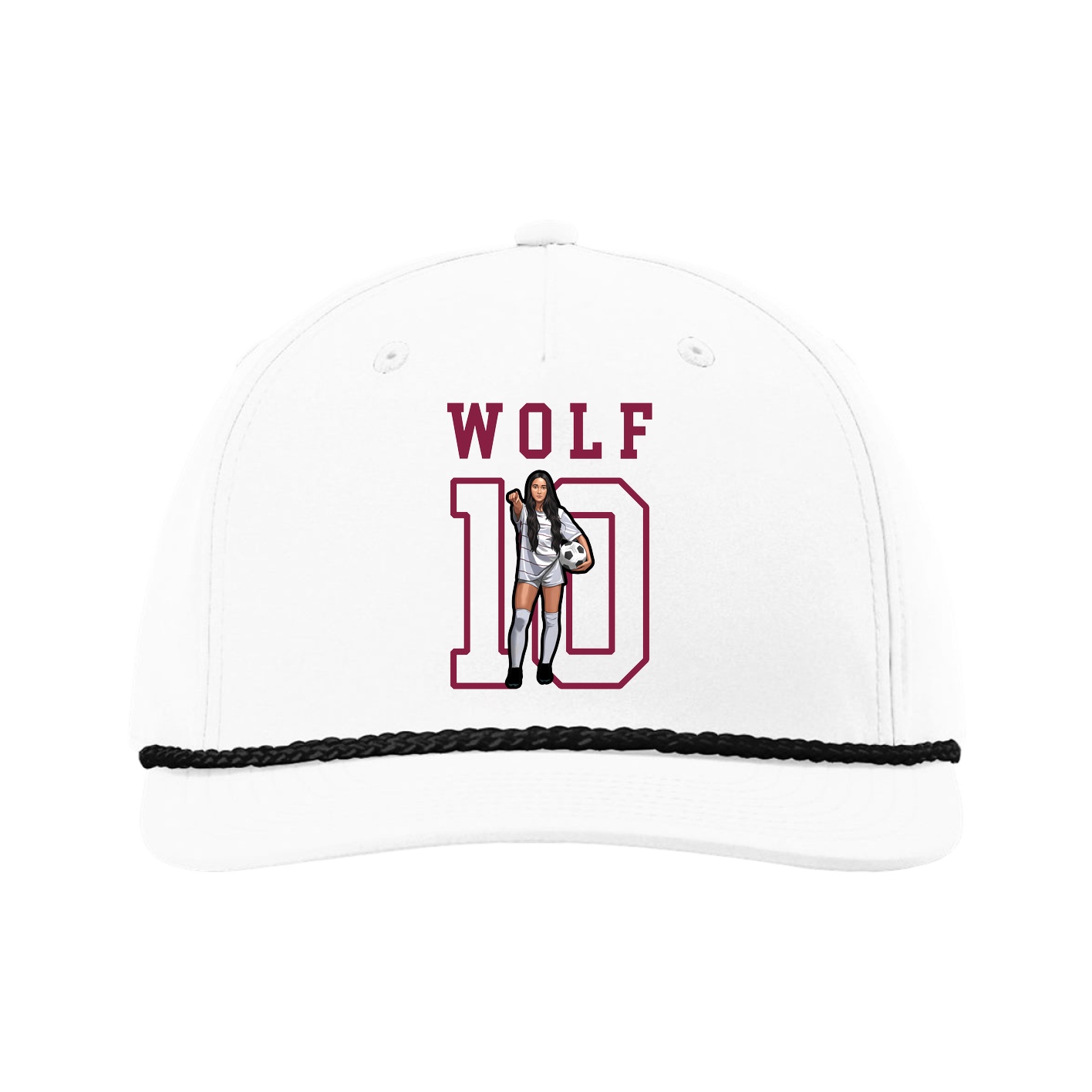 Five-Panel Classic Rope Cap — Shirsey in White