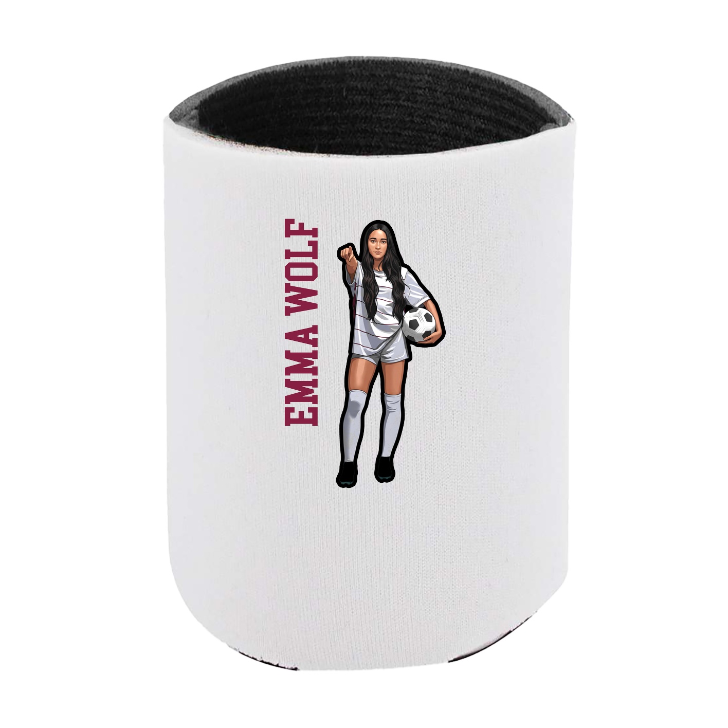 Can Holder — Name Vertical in White