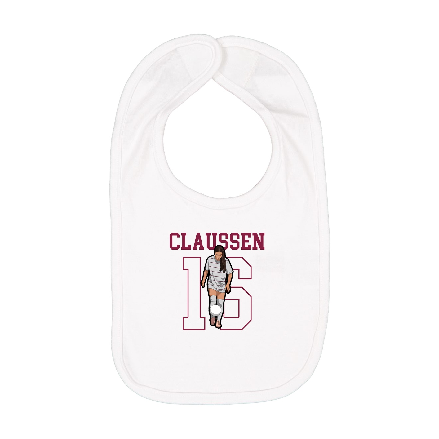 Infant Bib — Shirsey in White