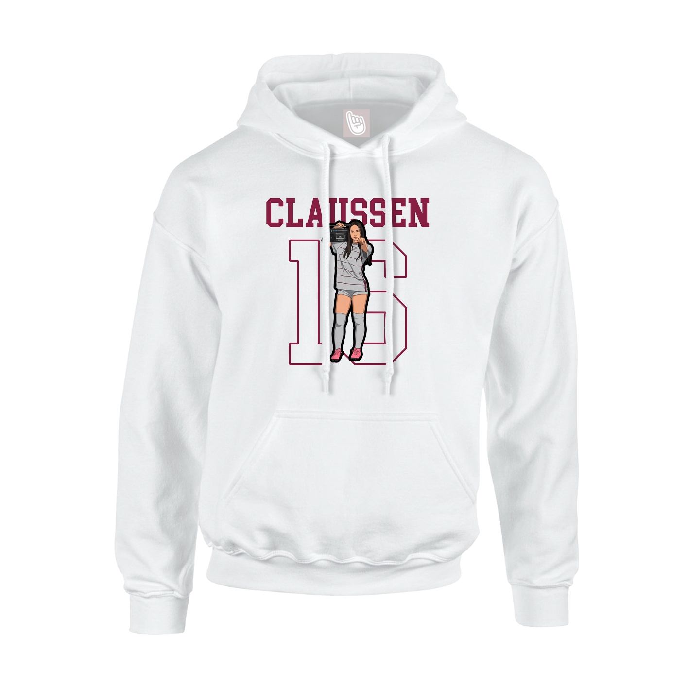 Hoodie — Shirsey in White