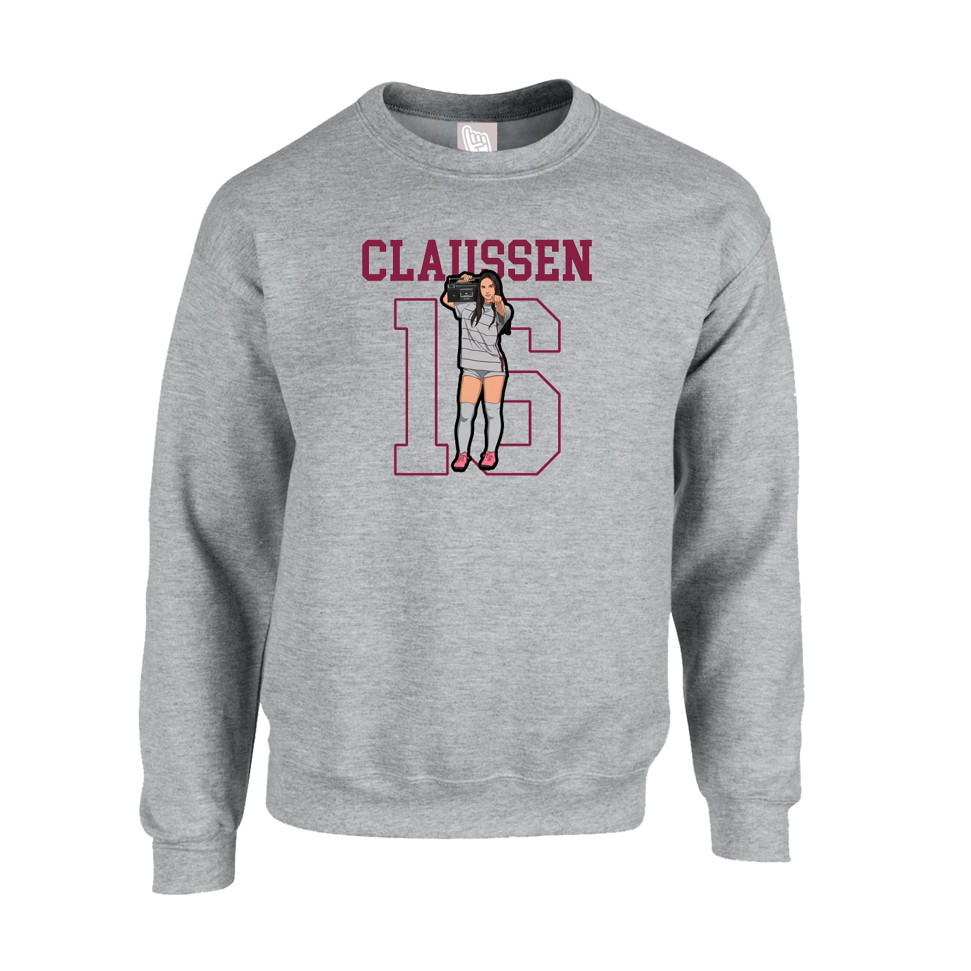 Fleece Crew — Shirsey in Grey