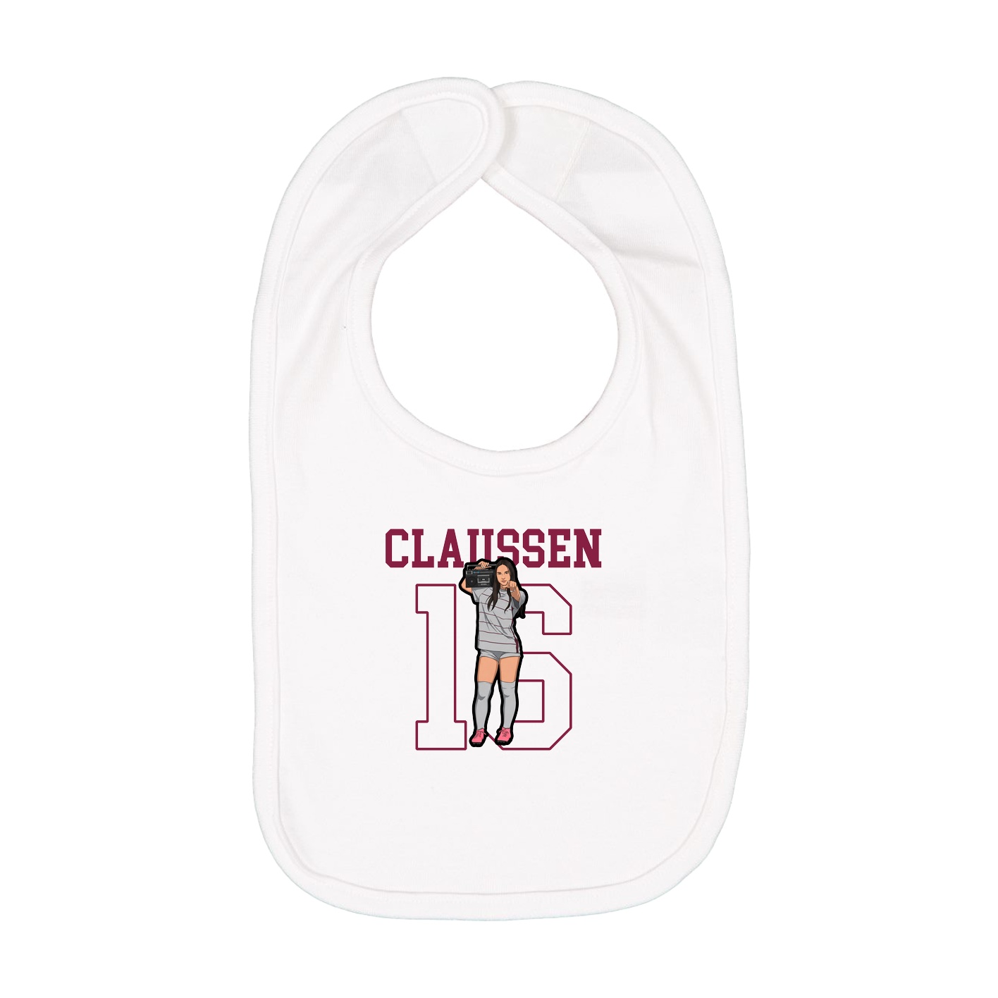 Infant Bib — Shirsey in White