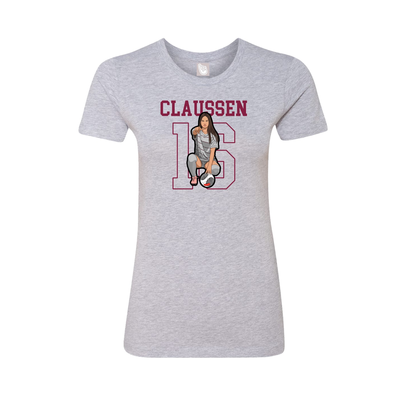Fitted Women's Tee — Shirsey in Grey