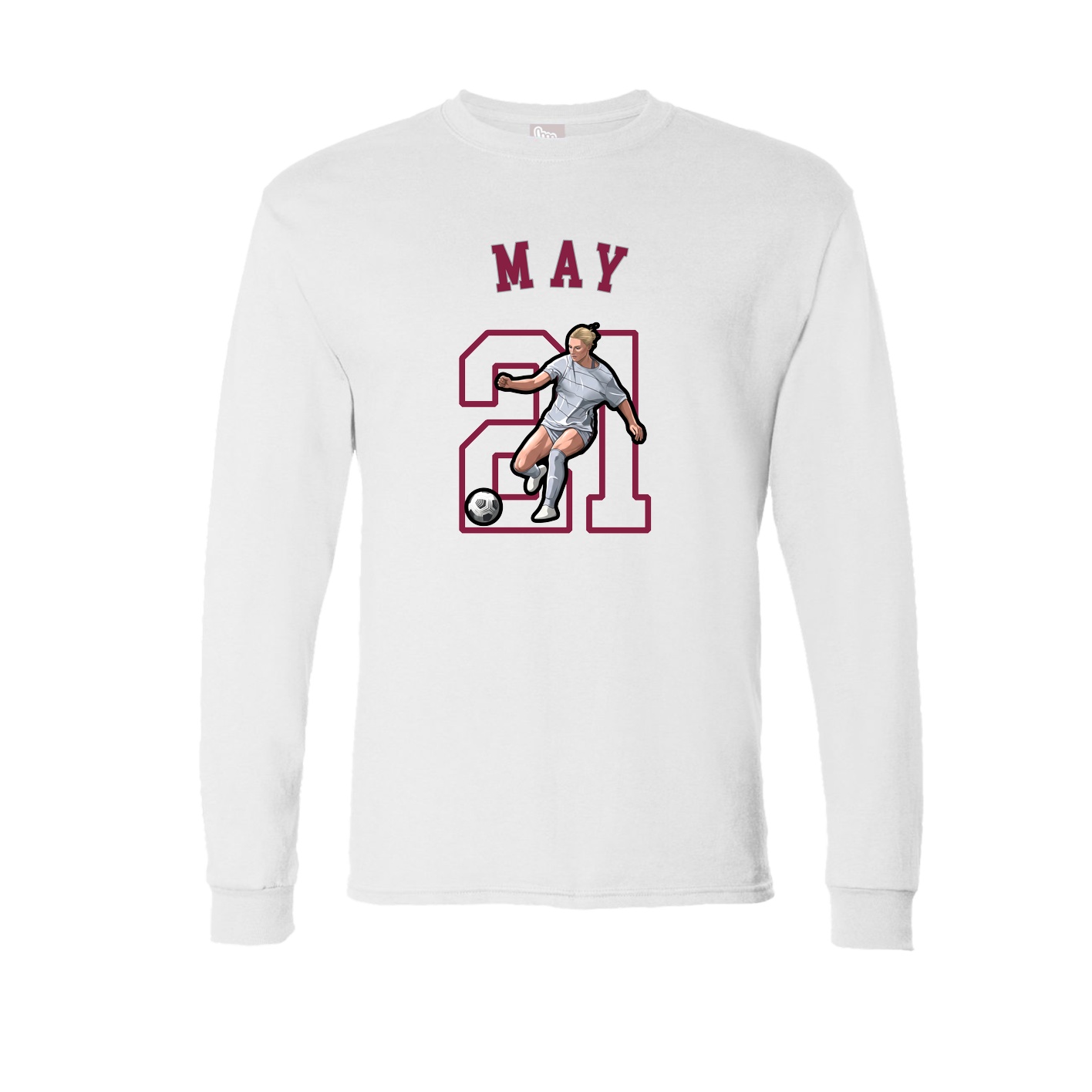 Long Sleeve Tee — Shirsey Arch in White