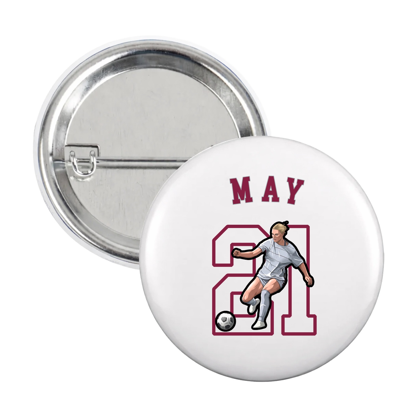 Game Day Button — Shirsey Arch in White