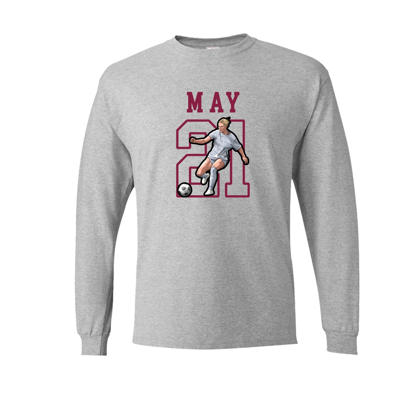 Long Sleeve Tee — Shirsey in Grey