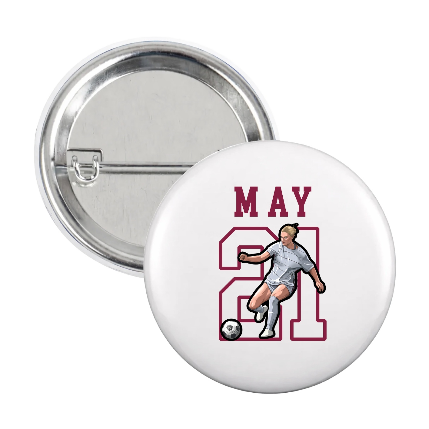 Game Day Button — Shirsey in White