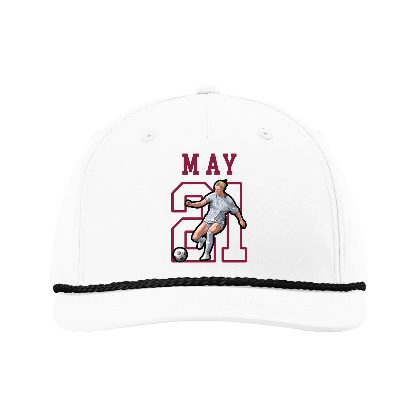 Five-Panel Classic Rope Cap — Shirsey in White