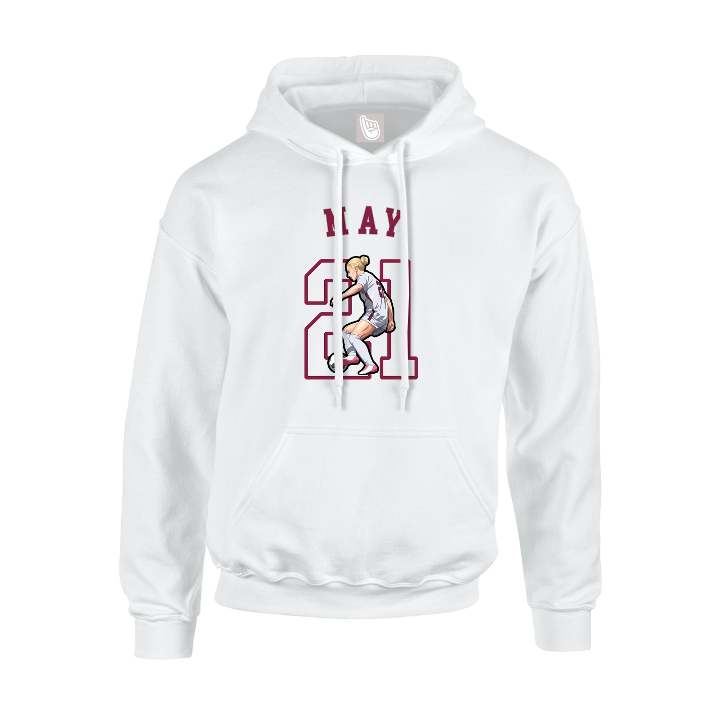 Youth Hoodie — Shirsey Arch in White