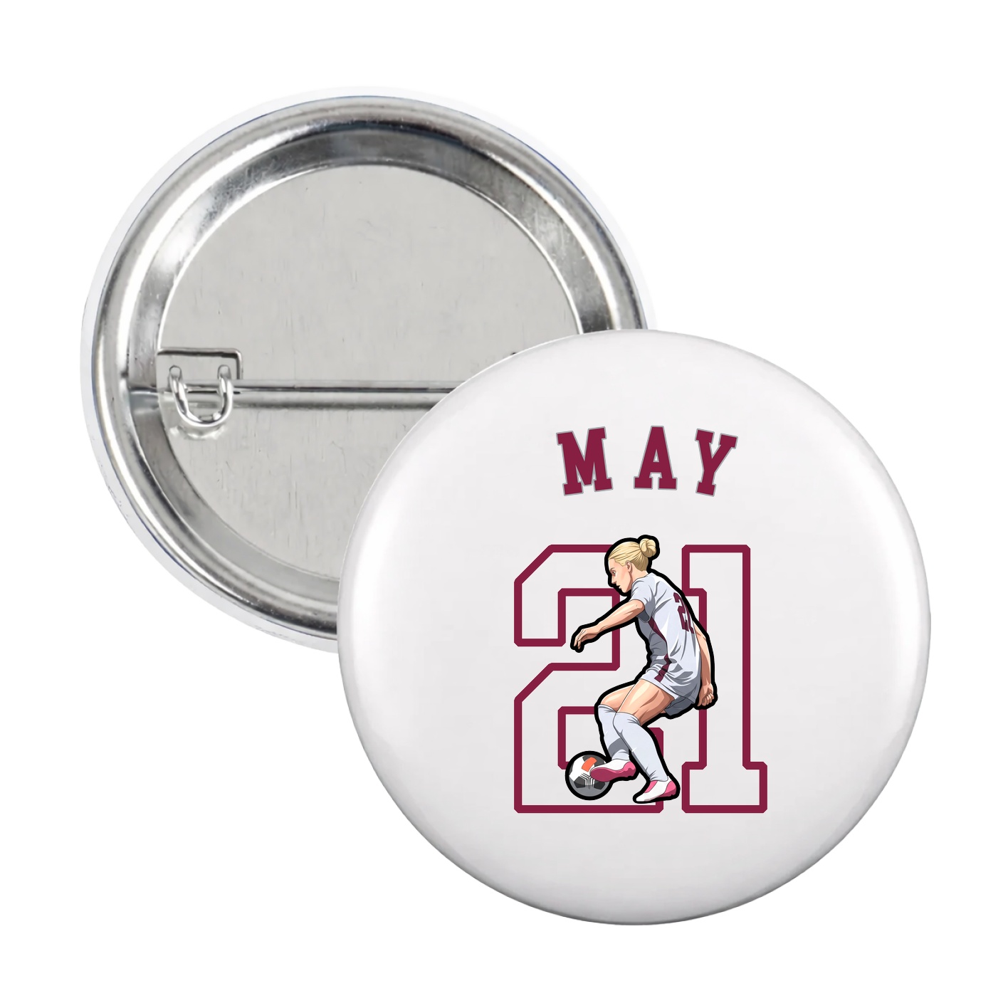 Game Day Button — Shirsey Arch in White