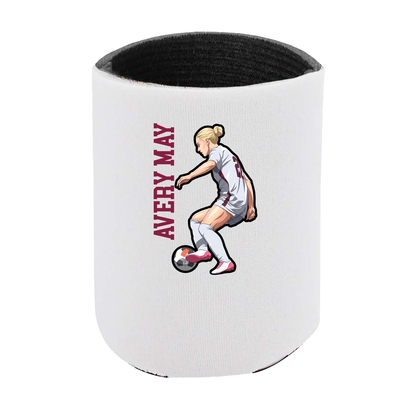 Can Holder — Name Vertical in White