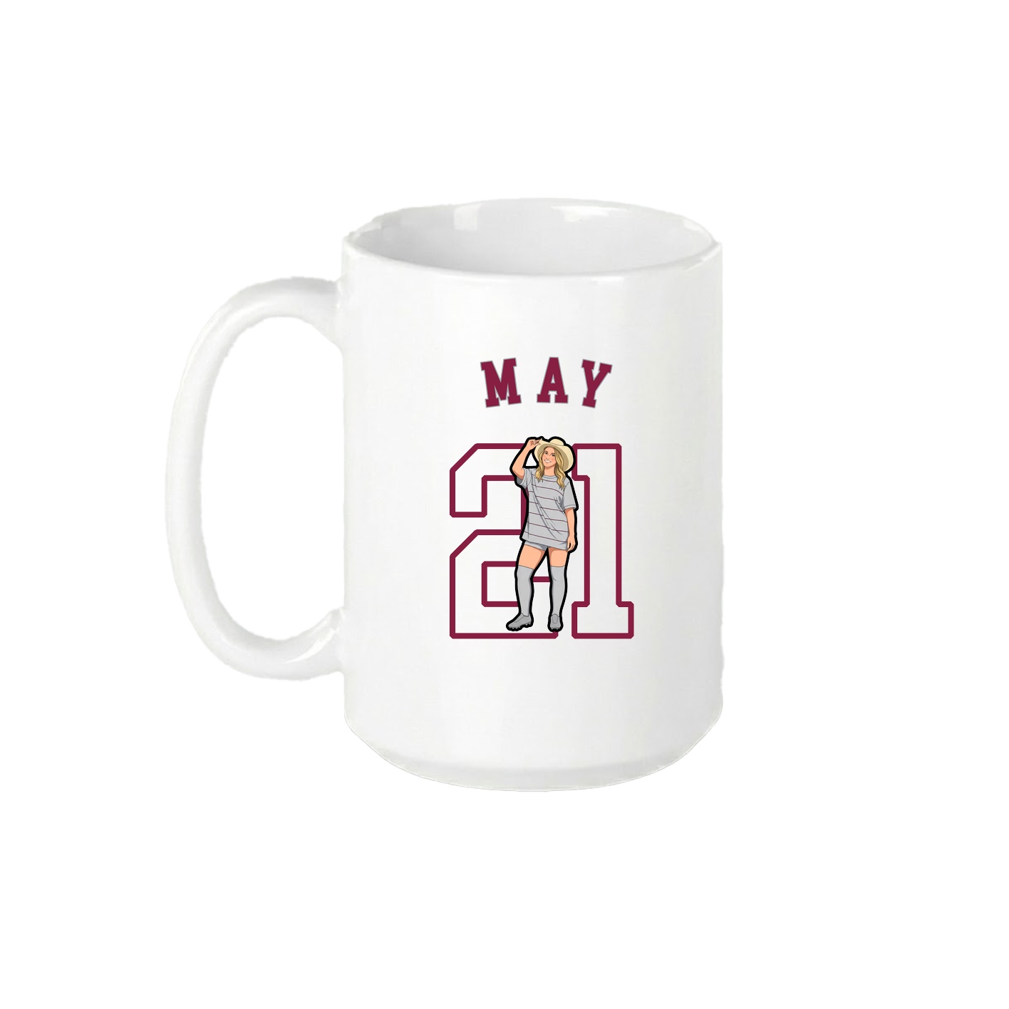 15oz Coffee Mug — Shirsey Arch in White