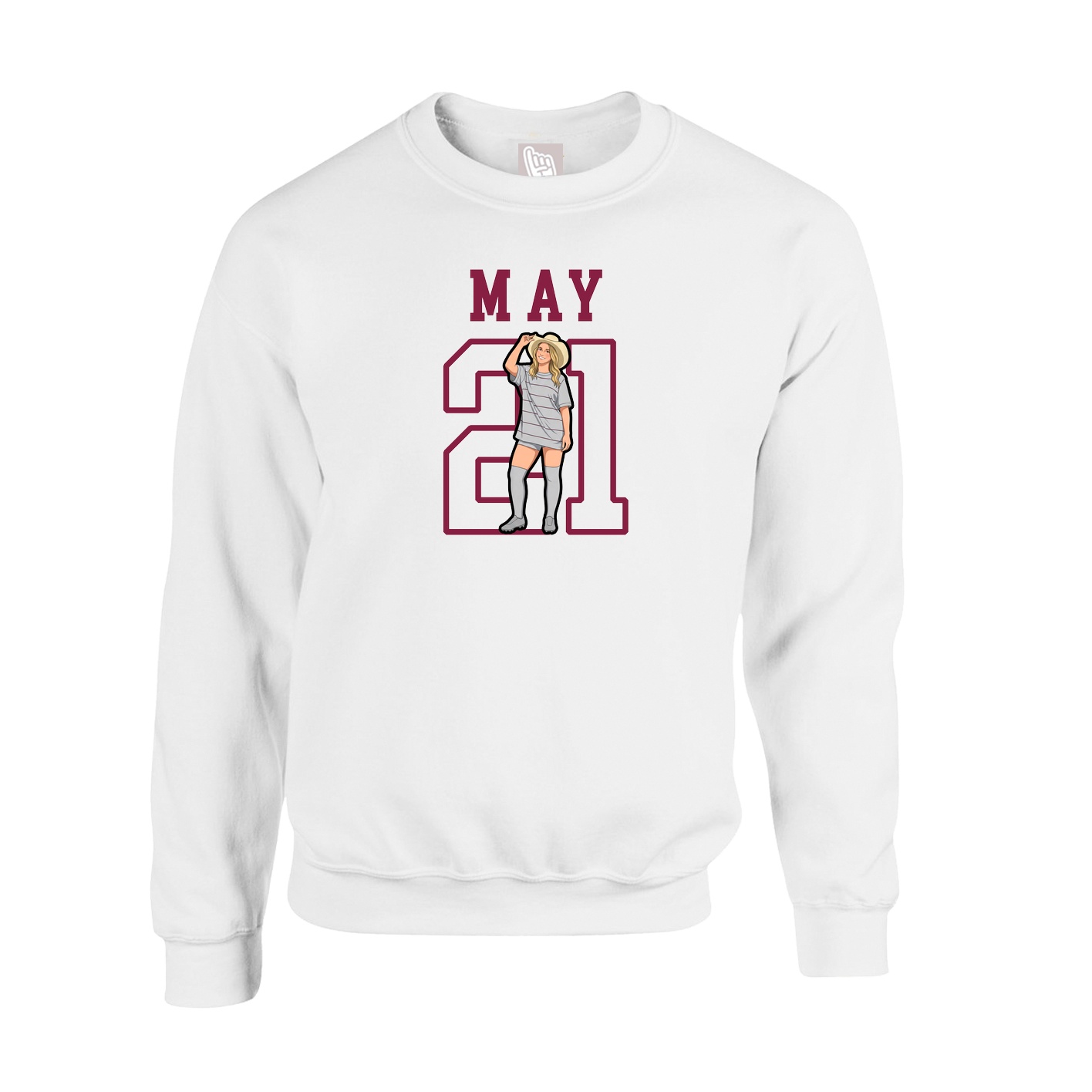 Fleece Crew — Shirsey in White