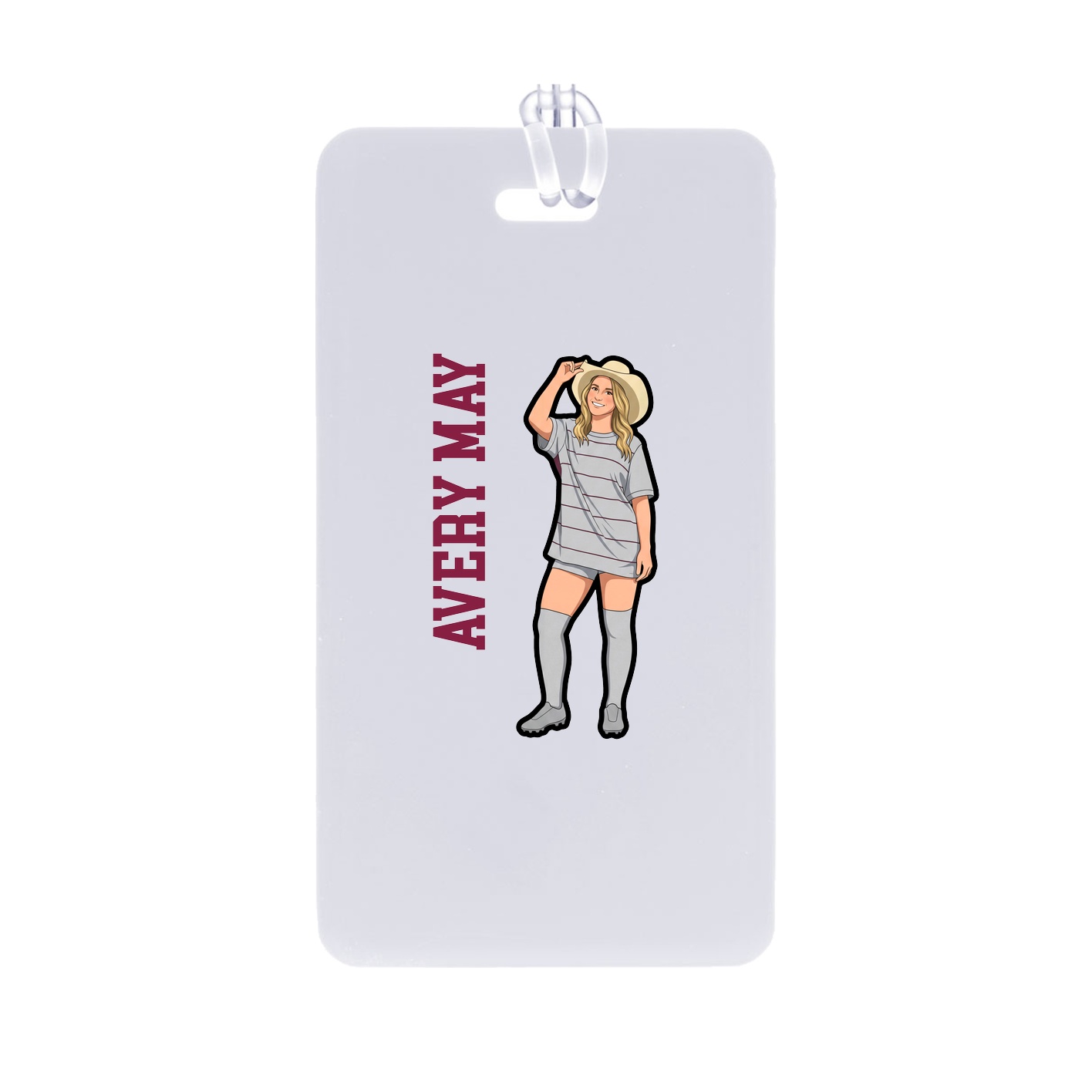 Bag Tag — Name Vertical in Classic