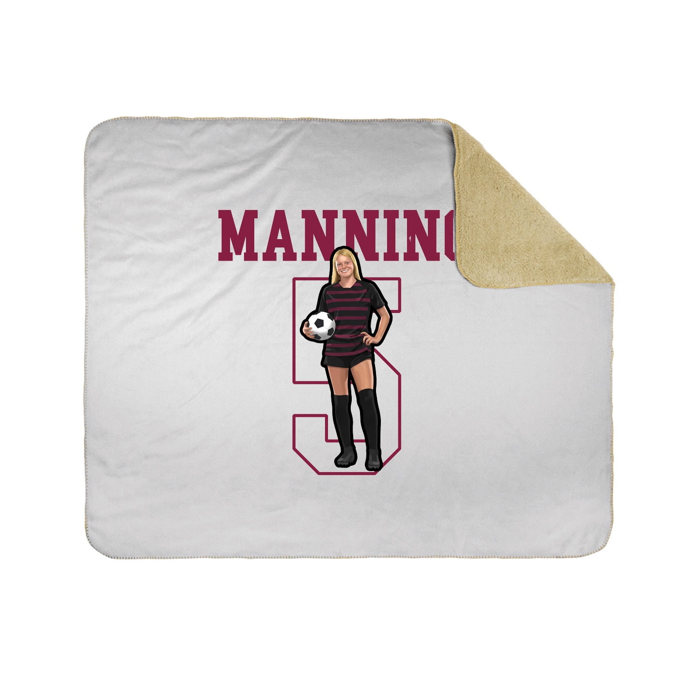 Throw Blanket — Shirsey in White