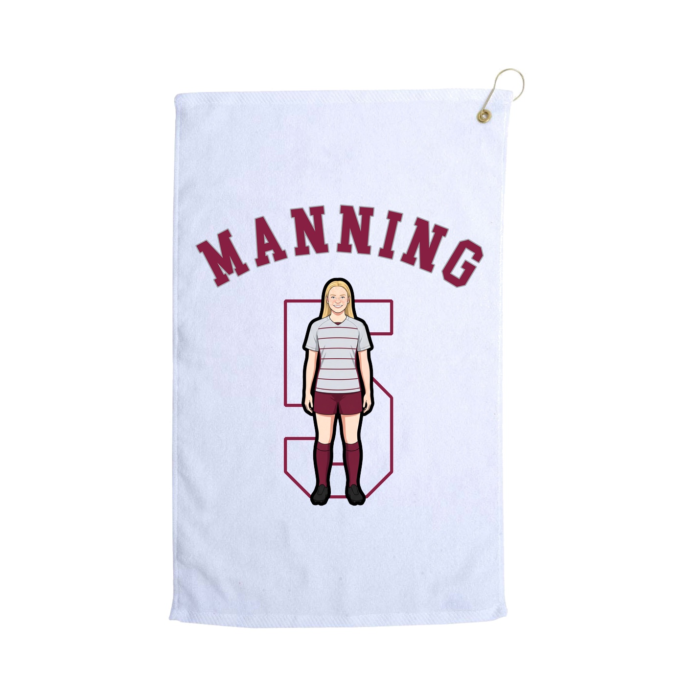 Golf Towel — Shirsey Arch in White