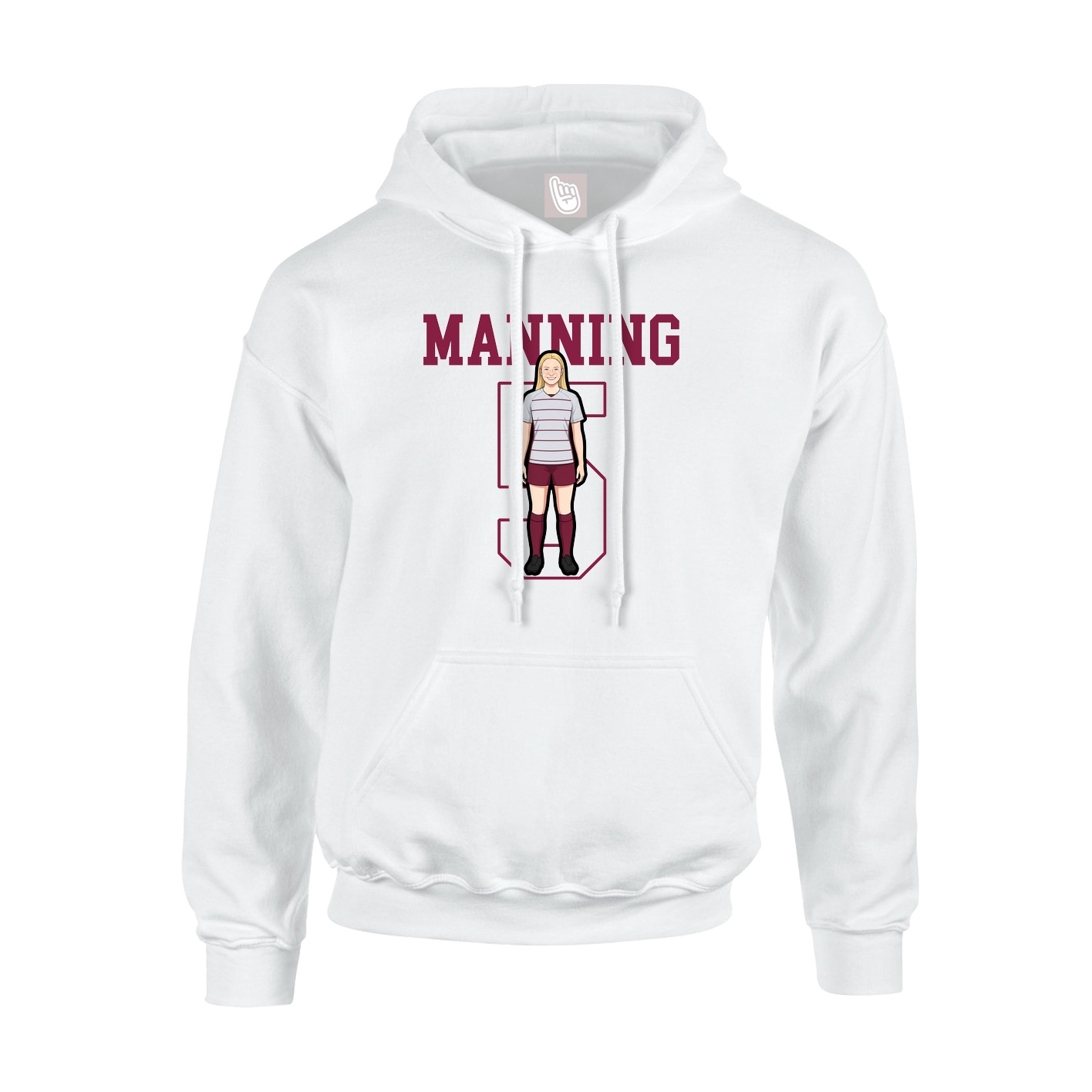 Youth Hoodie — Shirsey in White