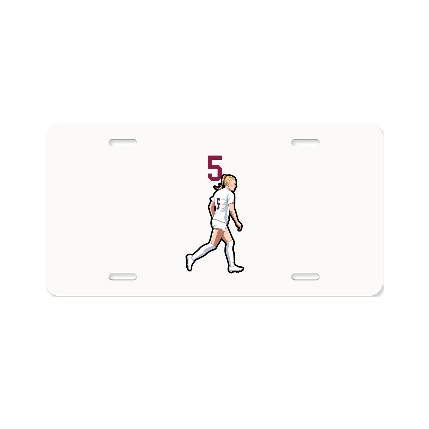 License Plate — Number Top in Classic