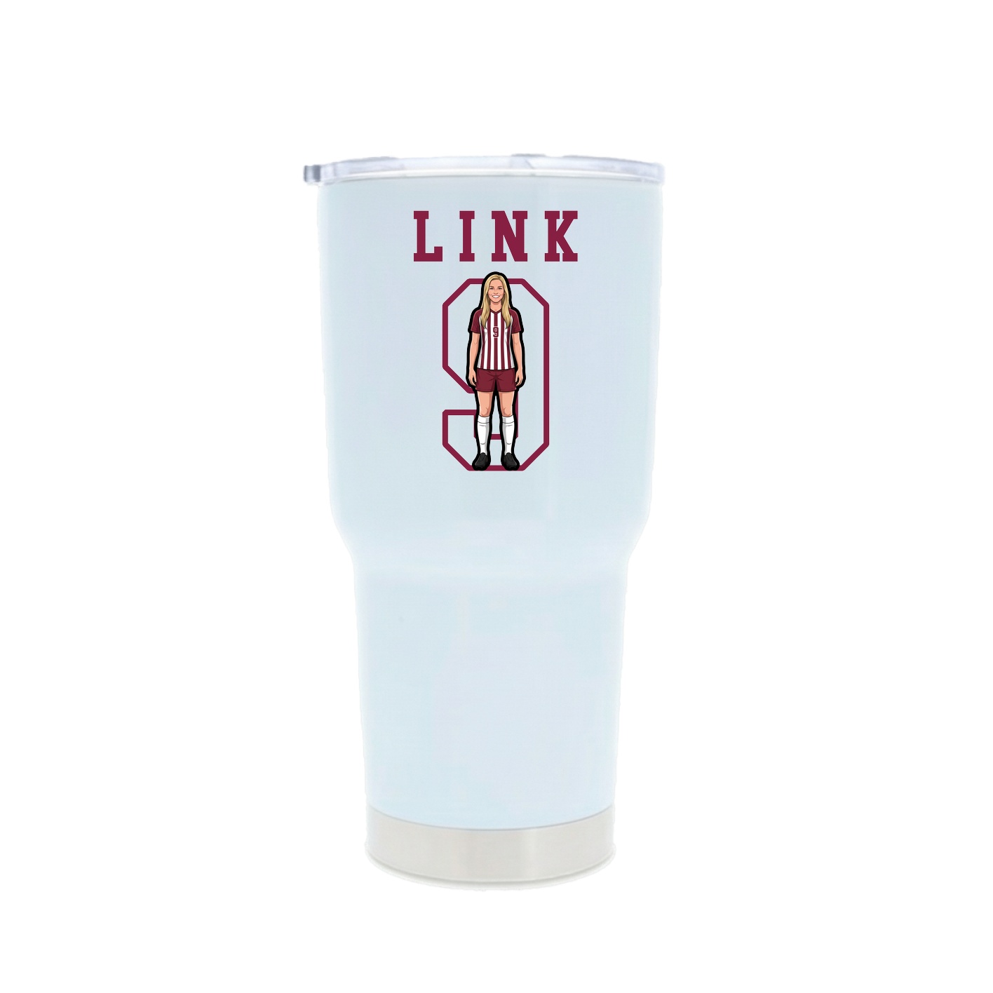 30oz Stainless Steel Tumbler — Shirsey in White
