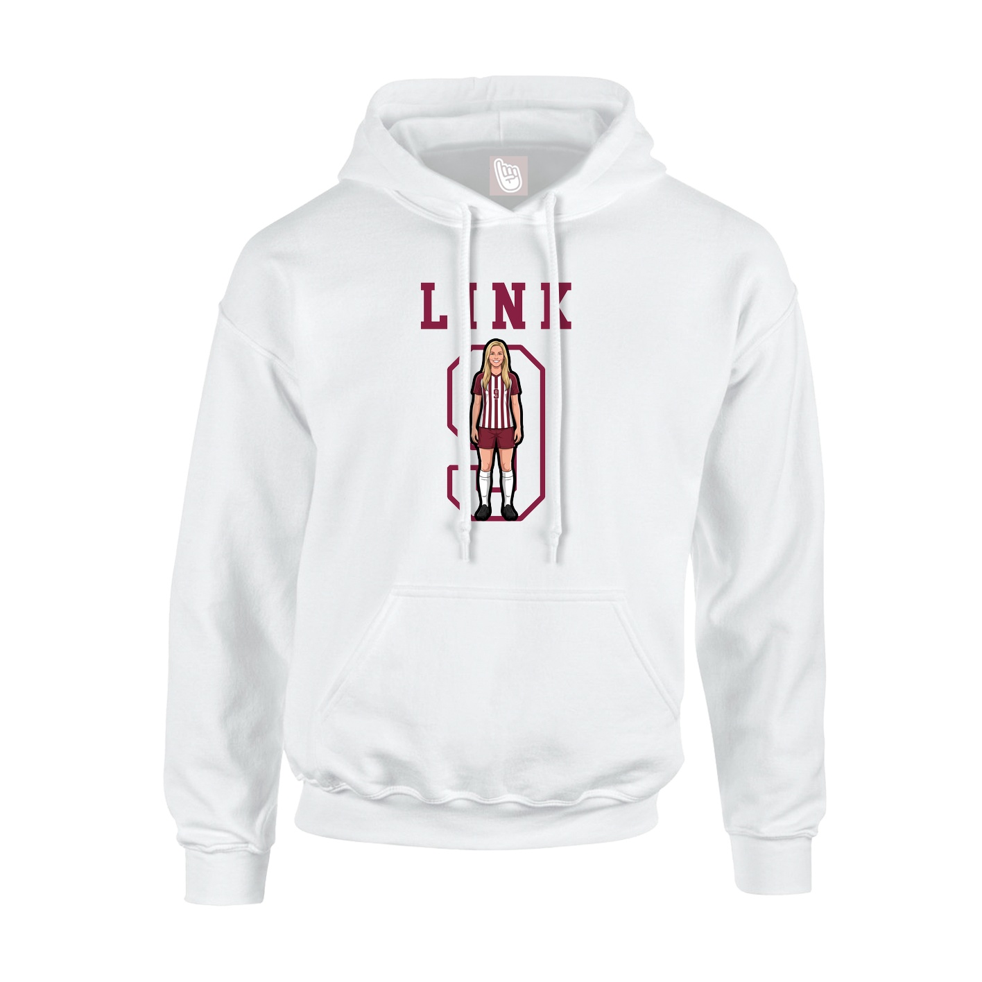 Hoodie — Shirsey in White
