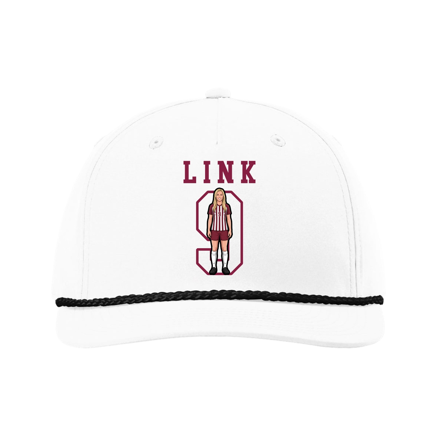 Five-Panel Classic Rope Cap — Shirsey in White