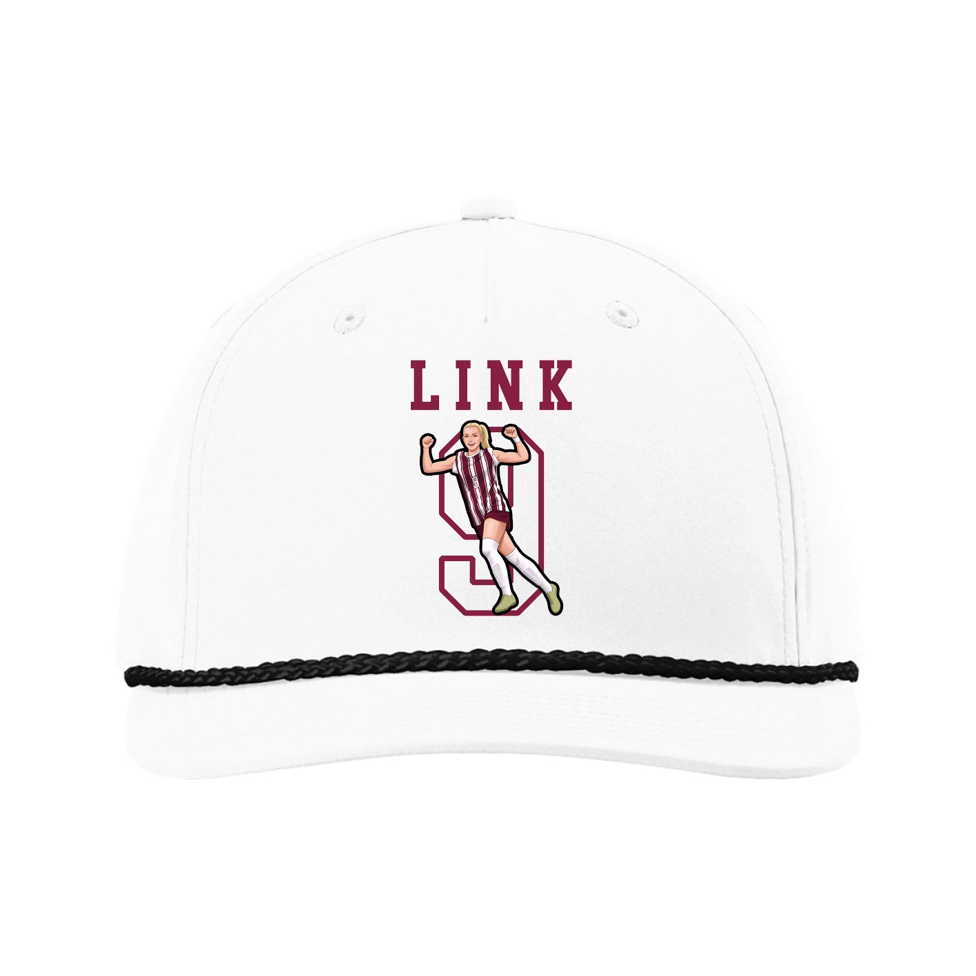 Five-Panel Classic Rope Cap — Shirsey in White