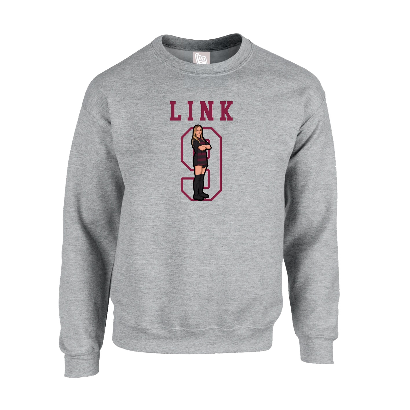 Fleece Crew — Shirsey in Grey