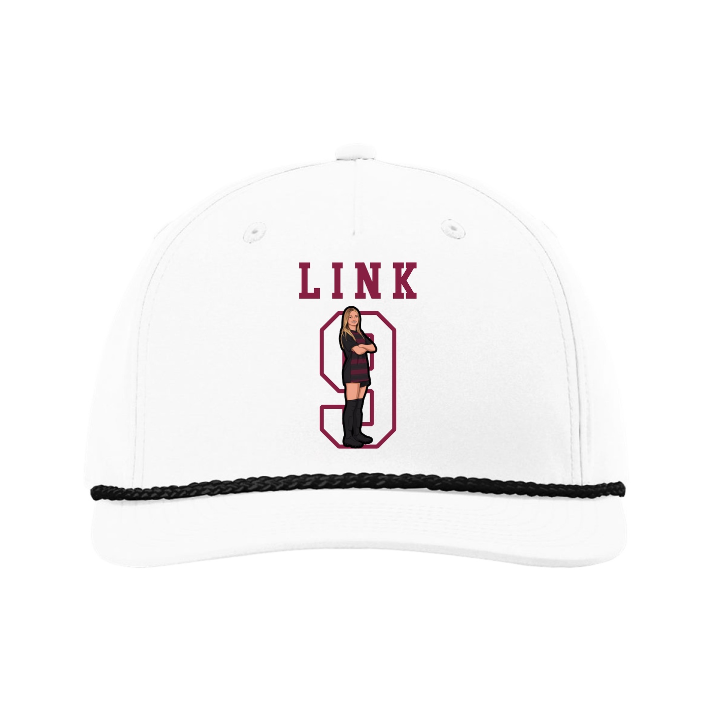 Five-Panel Classic Rope Cap — Shirsey in White