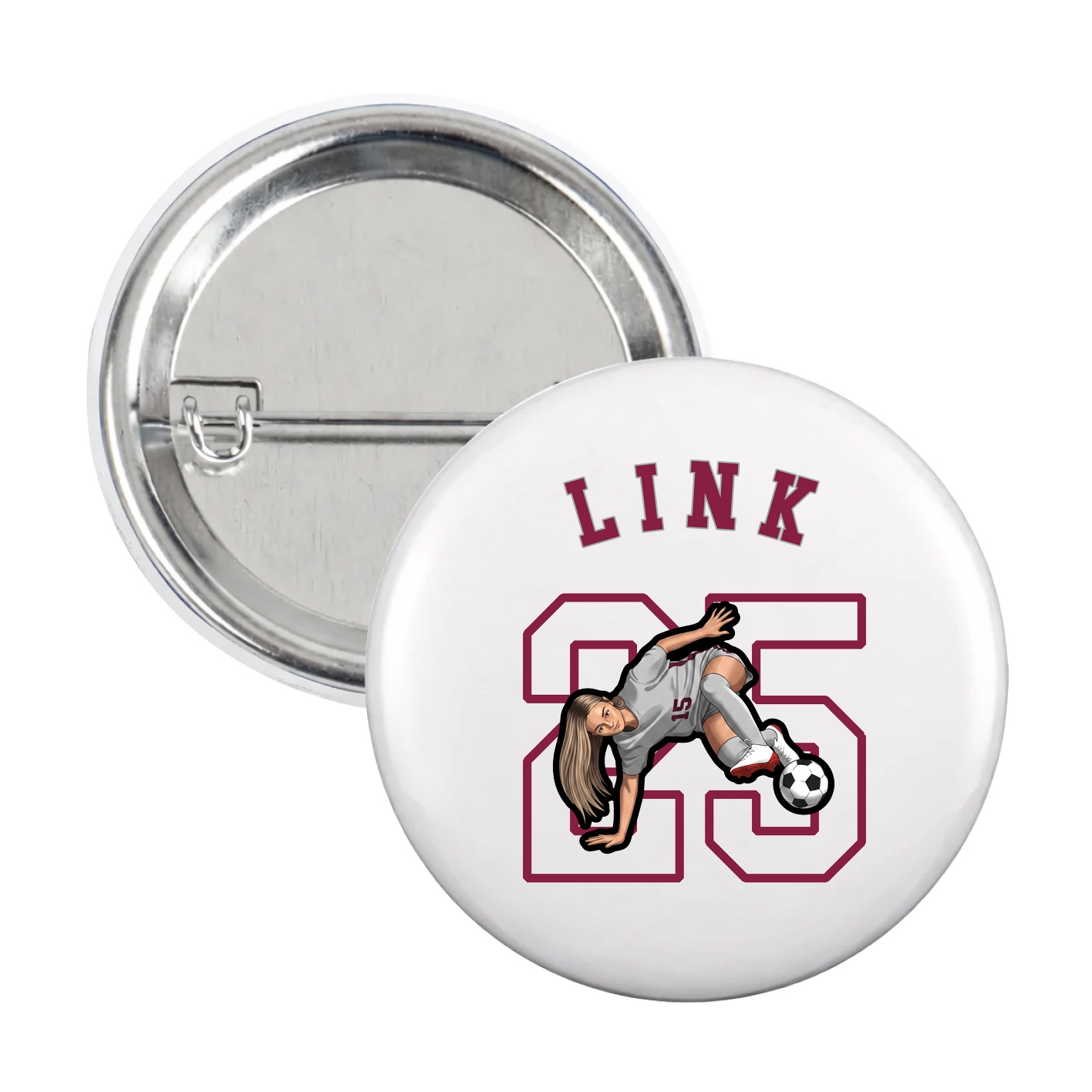 Game Day Button — Shirsey Arch in White